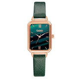 Green Dial Simple Rose Gold Luxury Women Watch