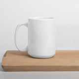 White glossy mug